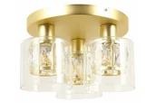 Lampy sufitowe - Elmo lampa sufitowa 3xE14 złota/przeźroczysty 638803-36 - miniaturka - grafika 1