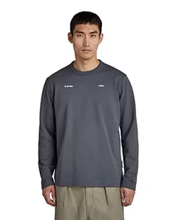 G-STAR RAW Męski T-shirt Tweeter R T Ls, Niebieski (Fantem Blue D136-863), M - Koszulki męskie - miniaturka - grafika 1