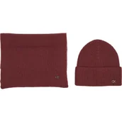 Czapki damskie - Calvin Klein Wełniany szal + czapka | z dodatkiem kaszmiru - miniaturka - grafika 1
