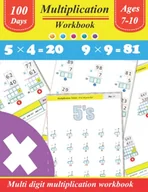 Książki edukacyjne - Multiplication workbook : Practice multi digit multiplication | Multiplication tables: 100 practice pages with answer key - miniaturka - grafika 1
