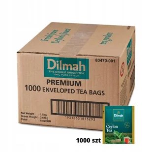 Dilmah Herbata KOPERTA Czarna PREMIUM 1,5 g x 1000 kopert - Herbata - miniaturka - grafika 1
