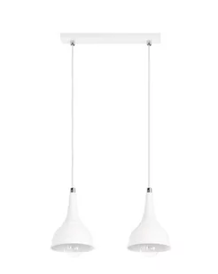 Lampex Lampa wisząca Alla 2 biała 514/2L BIA - Lampy sufitowe - miniaturka - grafika 1
