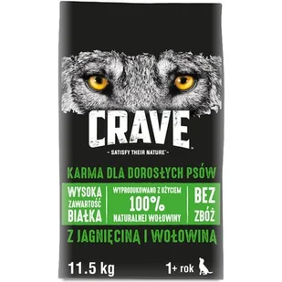 Crave Adult jagnięcina i wołowina 11,5 kg - Sucha karma dla psów - miniaturka - grafika 1