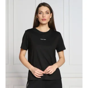 Calvin Klein T-shirt | Regular Fit - Koszulki i topy damskie - miniaturka - grafika 1