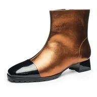 Botki damskie - ara Damskie sztyblety Graz, czarne, mocca, 37 EU szerokie, Black Mocca, 37 EU szeroki - miniaturka - grafika 1