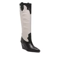 Kozaki damskie - Kozaki Bronx High boots 14287-AG Black/Off White 2295 - miniaturka - grafika 1