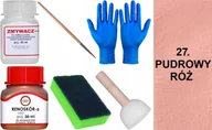 Środki do obuwia i ubrań - PUDROWY RÓŻ 27 Renoskór ZESTAW DO RENOWACJI SKÓRY LICOWEJ Farba Zmywacz SET - miniaturka - grafika 1