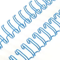 Okładki do laminatorów i bindownic - GRZBIET DRUTOWY do bindowania 7/8" błękitny - miniaturka - grafika 1