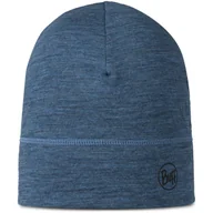 Czapki i chusty sportowe męskie - BUFF Czapka do biegania LIGHTWEIGHT MERINO WOOL Beanie multistripes forest - miniaturka - grafika 1