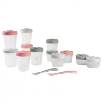Beaba Zestaw słoiczków Clip do przechowywania jedzenia Eucalyptus 2 x 90 ml + 4 x 150 ml + 6 x 250 ml - Akcesoria do karmienia - miniaturka - grafika 1