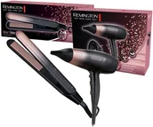 Suszarki do włosów - Zestaw Remington Suszarka D5305 + Prostownica S5305 - miniaturka - grafika 1