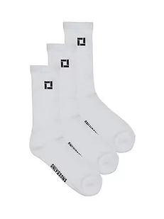 ONLY & SONS ONSRODY ELEMET skarpety tenisowe, 3 pary, Bright White/Print: 3X BLACK LOGO, rozmiar uniwersalny - Skarpetki męskie - miniaturka - grafika 1