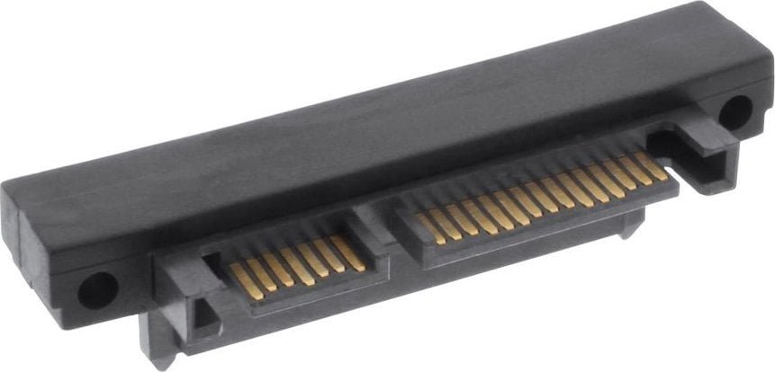 InLine InLine® SATA adaptor, M/F, 22pin 15+7 downward angled