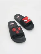 Buty dla chłopców - Reserved - Klapki Spiderman - czarny - miniaturka - grafika 1