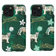 Etui i futerały do telefonów - Kingxbar Forest świecące w ciemności etui ozdobione oryginalnymi Kryształami Swarovskiego iPhone 11 Pro wielokolorowy (Tiger) - Wielokolorowy - miniaturka - grafika 1