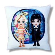 Kołdry i poduszki dla dzieci - Poduszka Wednesday i Enid przytulanka Wednesday - miniaturka - grafika 1