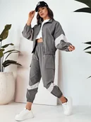 Dresy damskie - Komplet damski dresowy HAROL ciemnoszary Dstreet AY1022-S - miniaturka - grafika 1