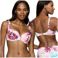 Stroje kąpielowe - Biustonosz kąpielowy Triumph SUMMER FLEUR WP Biały w kwiaty - 44 B - miniaturka - grafika 1