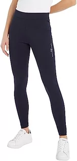 Legginsy - Tommy Hilfiger Legginsy damskie, Pustynne niebo, M - grafika 1