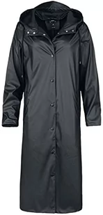 Bestseller A/S Damski płaszcz przeciwdeszczowy Nmsky L/S X-Long A-line A-line Noos, czarny, XS - Kurtki damskie - miniaturka - grafika 1
