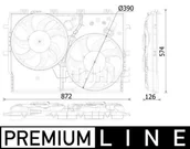Układ chłodzenia - akcesoria - Wentylator, chłodzenie silnika Mahle CFF 551 000P - miniaturka - grafika 1
