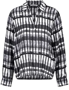 GERRY WEBER Edition Damska bluzka 760054-66435, szara/ecru/biały, nadruk, 46 - Bluzki damskie - miniaturka - grafika 1