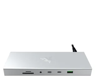 Razer USB 4 Dock Mercury White RC21-02280200-R3EK RC21-02280200-R3EK RC21-02280200-R3EK - Stacje dokujące i replikatory portów - miniaturka - grafika 1