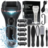 Pielęgnacja stóp - TEMU Pilnik Elektryczny Do Stóp I Pięt, Bezprzewodowa Frezarka Z Głowicami Ściernymi, Urządzenie Z Podświetleniem LED I Wyświetlaczem, Dwubiegowa - miniaturka - grafika 1