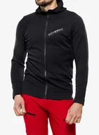 Bluzy sportowe męskie - Bluza z kapturem męska Brubeck Thermo Wool by Pustelnik - black - miniaturka - grafika 1