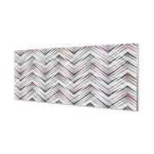 Tablice i flipcharty - Nowoczesny panel kuchenny Kolorowa jodełka 125x50 cm - miniaturka - grafika 1