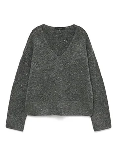 Vero Moda Sweter w kolorze szarym - Swetry damskie - miniaturka - grafika 1