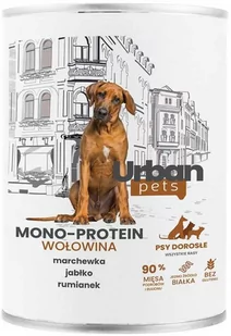 OVER ZOO - Karma dla psa URBAN PETS mono protein wołowina 400g - Mokra karma dla psów - miniaturka - grafika 1