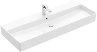 Villeroy & Boch Memento 2.0 Umywalka wisząca 120x47 cm z otworem na baterię z przelewem weiss alpin 4A22C501 - Umywalki - miniaturka - grafika 1
