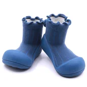 Skarpetki dla dzieci - Lekkie I Elastyczne Buciki Attipas® Pom-Pom Blue 10,8 Cm / 19 Antypoślizgowe - miniaturka - grafika 1