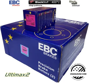 Tylne klocki Ultimax2 + tarcze hamulcowe EBC seria PREMIUM Chevrolet Avalanche 2500 2002-2003 - Tarcze hamulcowe - miniaturka - grafika 3