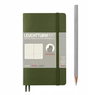 Pozostałe akcesoria dla plastyków - Leuchtturm 1917 349287 Notitieboek, pocket (A6), softcover, gelinieerd, 121 paginas, army 349287 - miniaturka - grafika 1