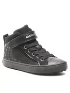 Buty dla dziewczynek - Geox Trampki J Kalispera G. I J744GI 0DHAJ C9997 S Czarny - miniaturka - grafika 1