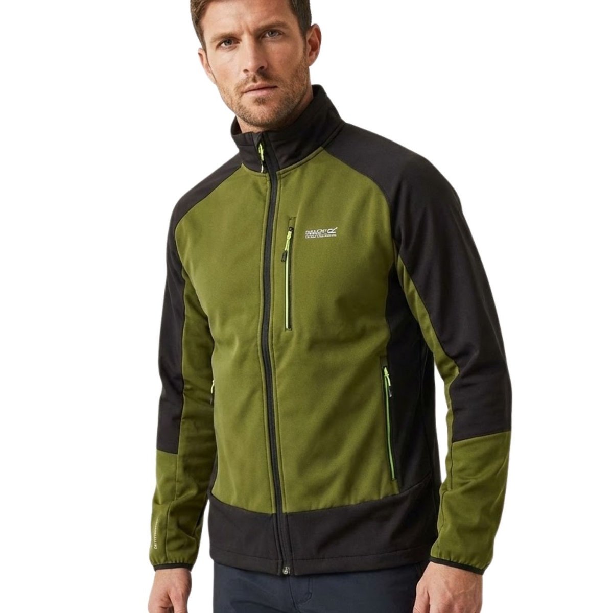 Kurtka męska Regatta Moutdale softshell zielona-XXL