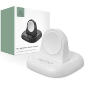Akcesoria do smartwatchy - Tech-Protect Ładowarka indukcyjna do Apple Watch Qi3W-IW2, biała - miniaturka - grafika 1