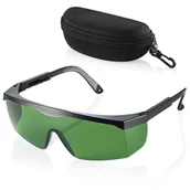 Okulary ochronne - OKULARY OCHRONNE GOGLE ZIELONE DO LASERA POZIOMIC LASEROWYCH ROBOCZE + ETUI - miniaturka - grafika 1