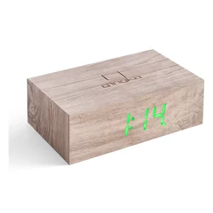 Szary budzik LED Gingko Flip Click - Zegary - miniaturka - grafika 1