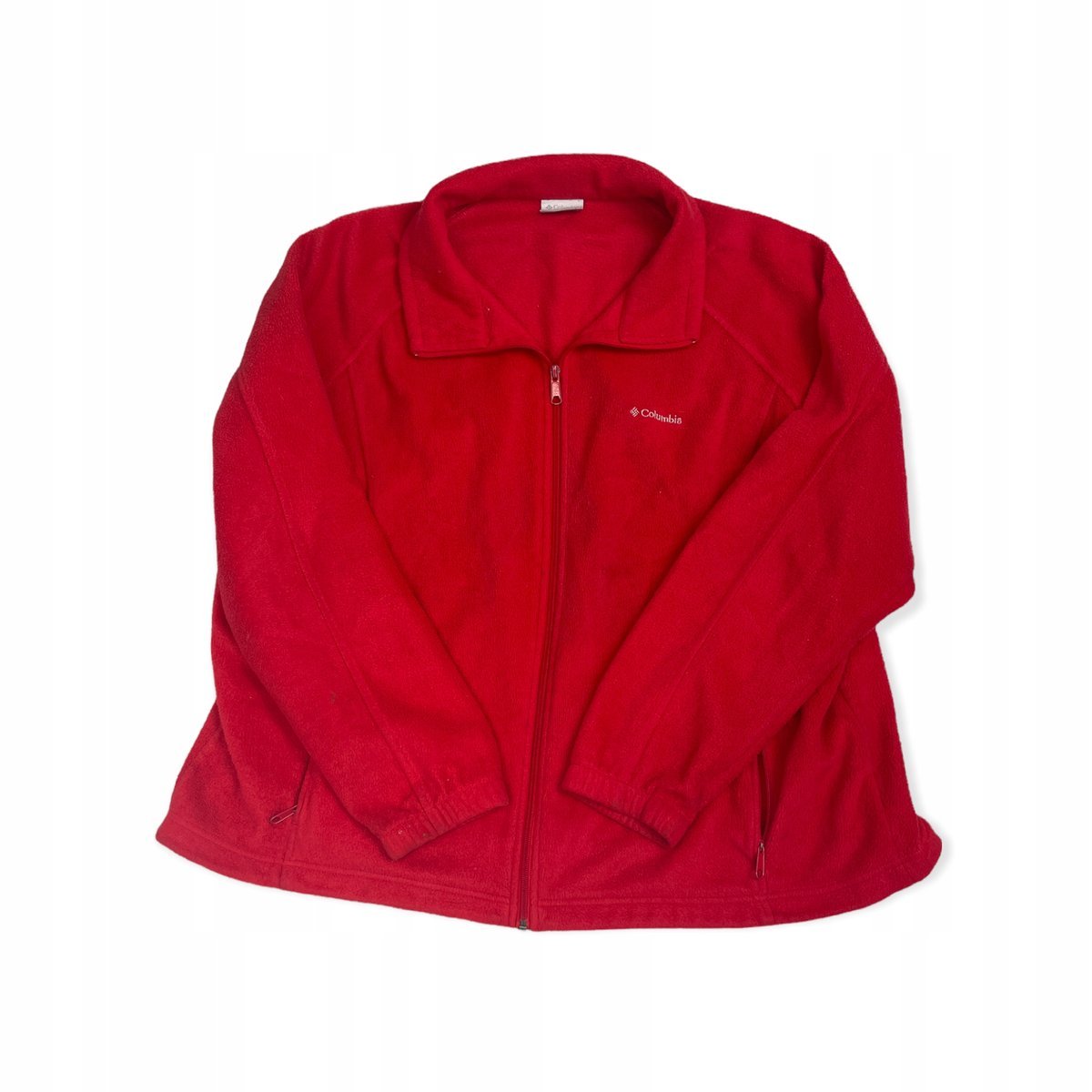 Rozpinana bluza damska czerwona COLUMBIA XXXL