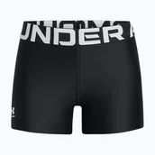 Spodnie i spodenki dla dziewczynek - Spodenki treningowe dziecięce Under Armour HeatGear black/white - miniaturka - grafika 1
