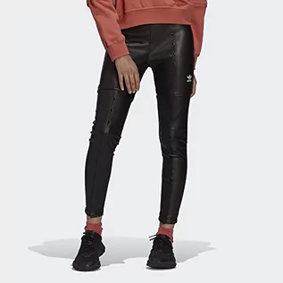 Spodnie damskie - adidas Damskie spodnie slim - czarne, 40 (DE) - grafika 1