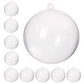 Bombki - Bombki akrylowe 10cm kula plastikowa decoupage zestaw 10 szt. - miniaturka - grafika 1