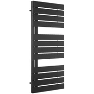 Grzejniki łazienkowe - STILO Grzejnik 111x50 mm Czarny 446W Roz 5cm 4 Bar - miniaturka - grafika 1