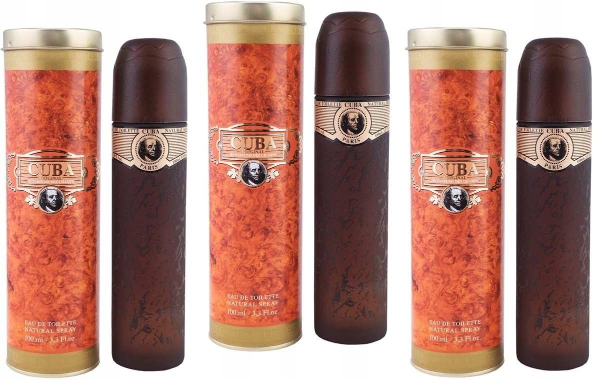 MĘSKIE PERFUMY CUBA GOLD 100ml ORYGINALNE-3 SZTUKI