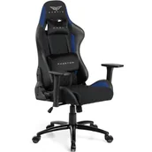Fotele gamingowe - Fotel GAMVIS Phantom Large Czarny (niebieskie elementy) - miniaturka - grafika 1