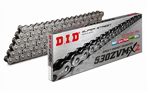 Łańcuch DID X-Ring 530ZVM-X2 / 120 zapięcie nitowe stal ZJ (5/8 x 3/8 x 10,16)