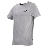 Koszulki sportowe męskie - Podkoszulek Puma Essentials Small Logo, Szary, Mężczyźni - miniaturka - grafika 1